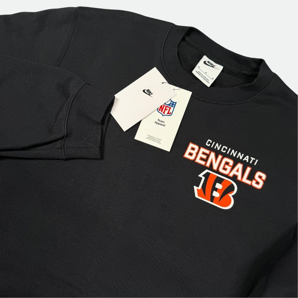 Nike Cincinnati Bengals Sweatshirt Mens Medium Black NFL Team Apparel